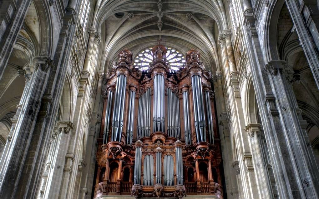 Het Van den Heuvelorgel in de Saint Eustache in Parijs.                        beeld Wikimedia