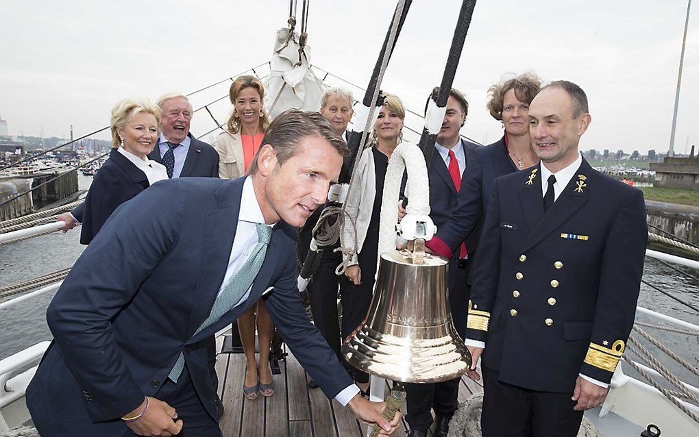 Prins Maurits verricht de opening van Sail Amsterdam. beeld ANP