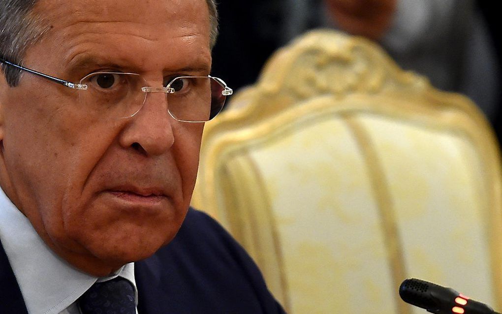 De Russische minister van Buitenlandse Zaken Sergej Lavrov. beeld AFP