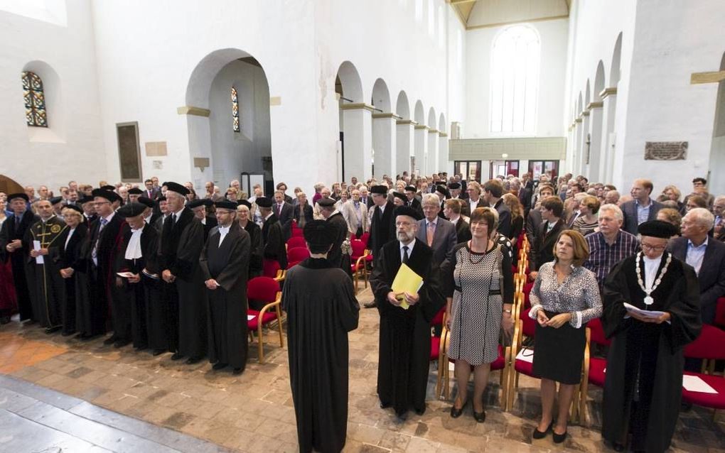 In Utrecht vond vrijdag de opening van het academisch jaar van de PThU plaats. Dr. L. J. Koffeman nam afscheid. beeld RD, Anton Dommerholt