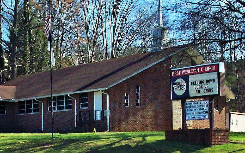 Wesleyaanse kerk in  Huntington, West Virginia. beeld youngamerican/Wikimedia