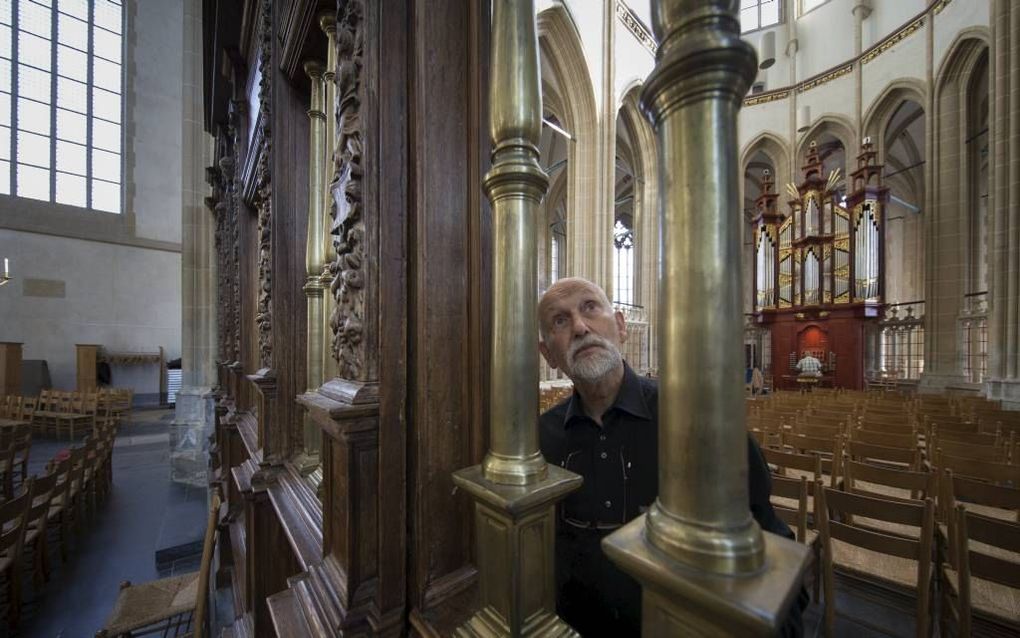 Kunstkenner en -docent Dig Keur stelde een encyclopedisch woordenboek samen over de bouwkunst in de late middeleeuwen. Het boek wordt zaterdag in de Bovenkerk (foto) in Kampen gepresenteerd. beeld Freddy Schinkel