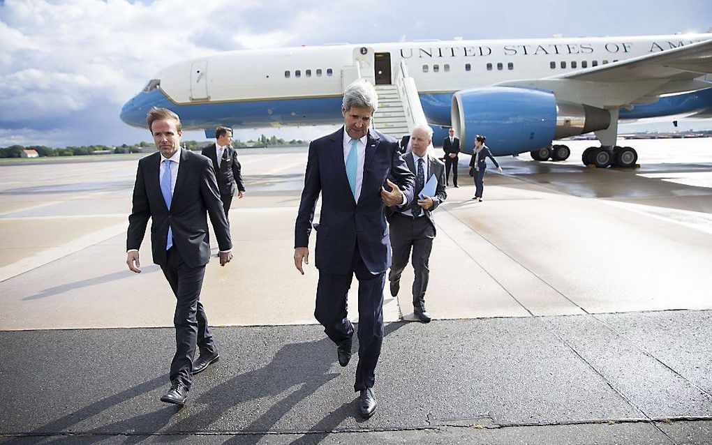 John Kerry in Berlijn. Beeld AFP