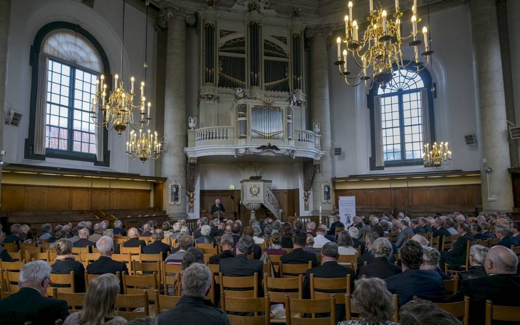 In de Middelburgse Oostkerk had zaterdag een -drukbezocht- congres plaats over persoon en werk van ds. Bernardus Smijtegelt. Beeld Dirk-Jan Gjeltema