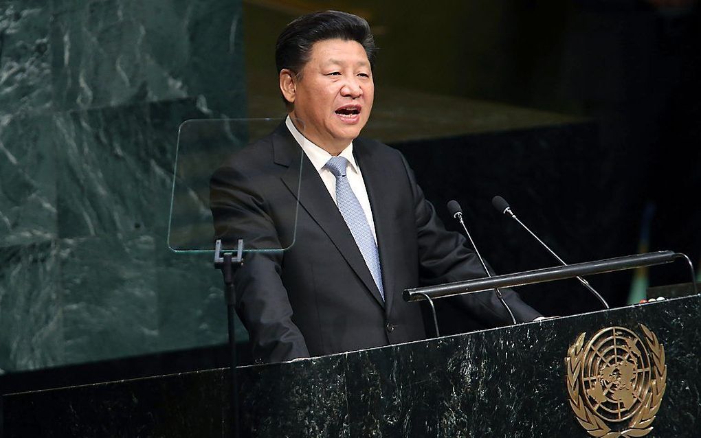 De Chinese president Xi Jinping. beeld AFP