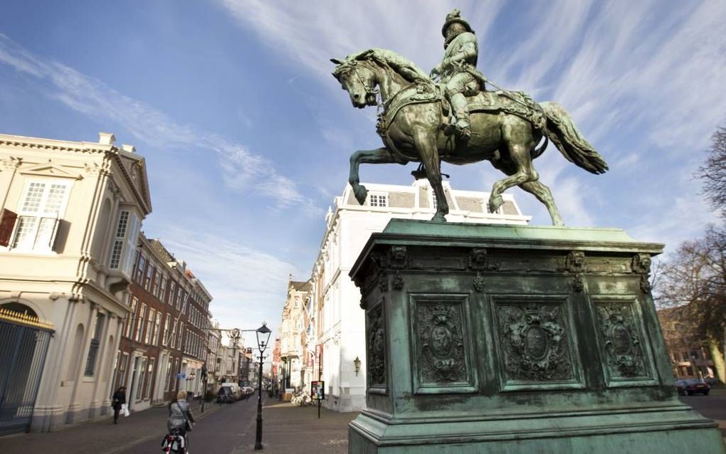 Willem van Oranje, bij Paleis Noordeinde in Den Haag. beeld RD, Anton Dommerholt