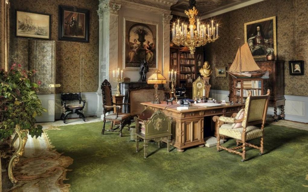 Werkkamer van Wilhelmina. Paleis Het Loo, beeld Stef Verstraaten