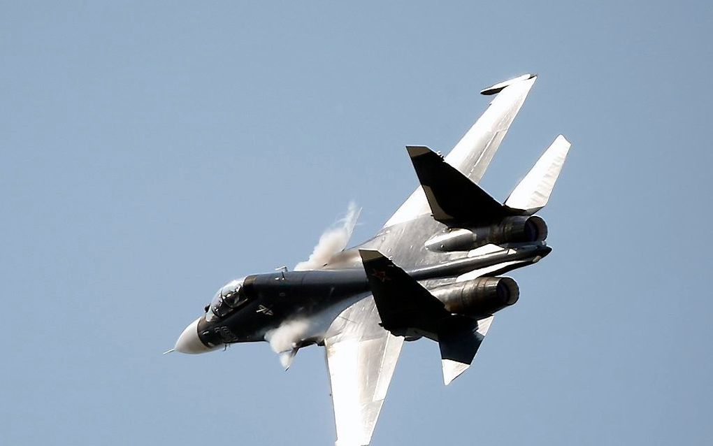 Een Russische Sukhoi SU-30. Beeld EPA