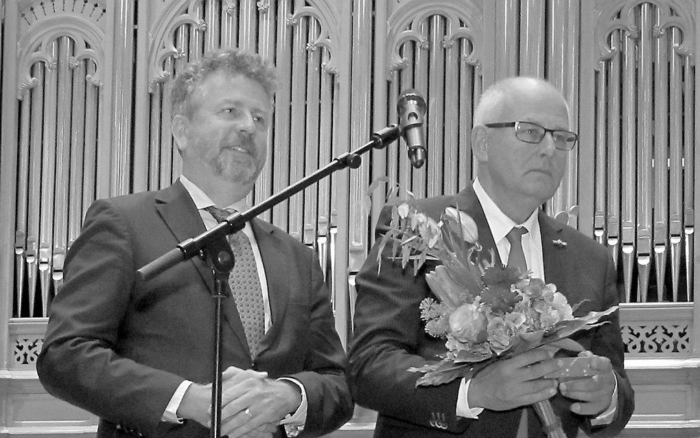 Frans Willem Lantink (l.) en Jos van der Kooy. Beeld Pieter Baak, Den Haag