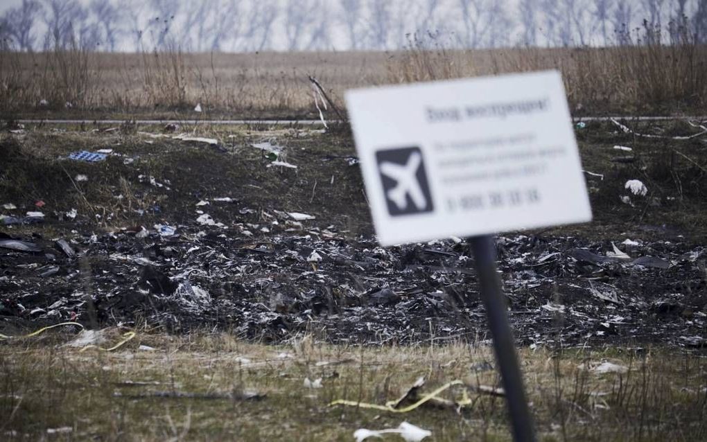 De rampplek in Oekraïne. beeld ANP