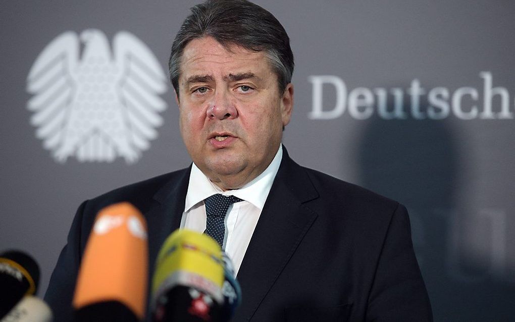 De Duitse vicekanselier Sigmar Gabriel heeft de anti-islambeweging Pegida fel veroordeeld.  beeld AFP