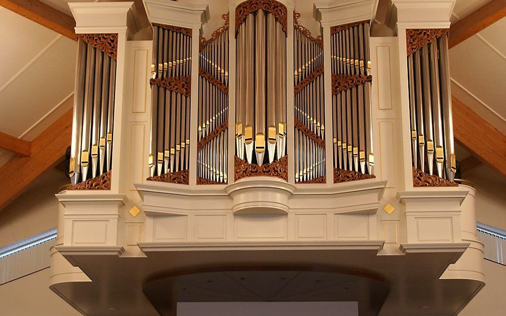 Het orgel in De Tabernakel in Rijssen. beeld Boogaard