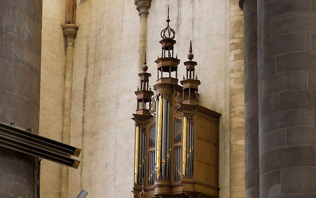 Het transeptorgel in de Rotterdamse Laurenskerk. beeld Sjaak Verboom