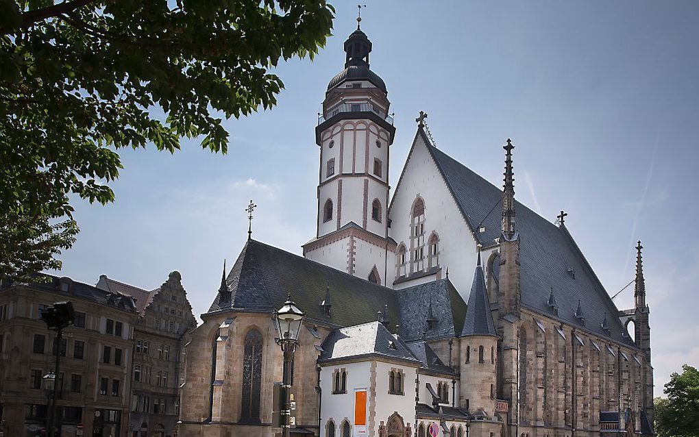 De Thomaskirche in Leipzig. beeld RD, Henk Visscher