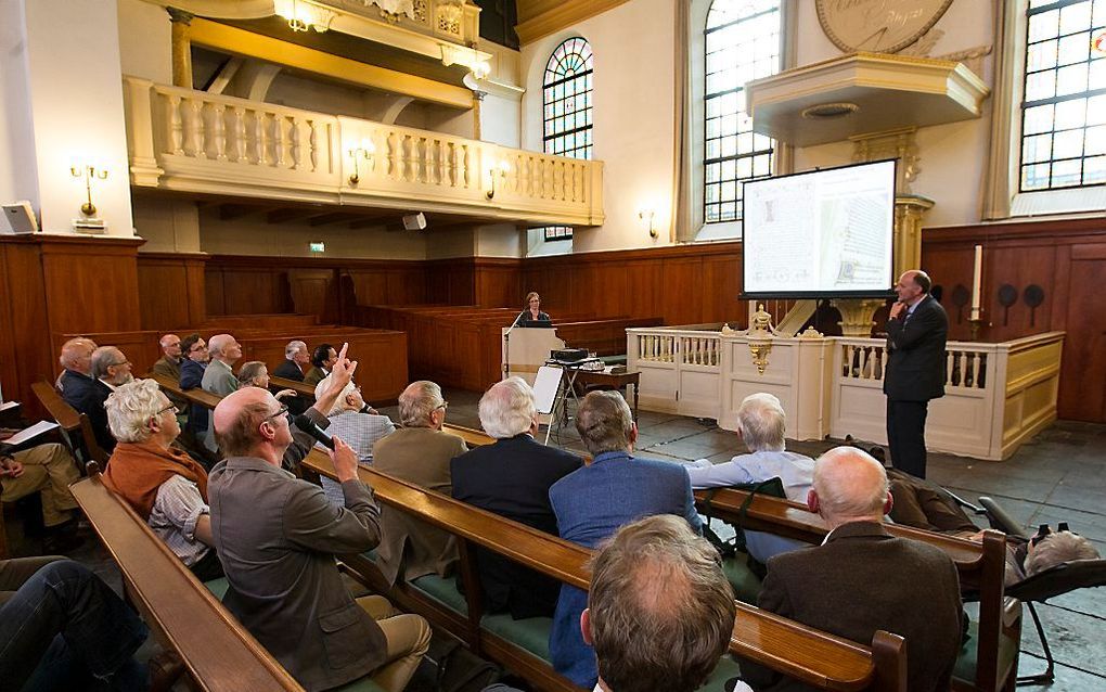 Bijeenkomst van het Kerkhistorisch Gezelschap in 2016. beeld RD, Anton Dommerholt