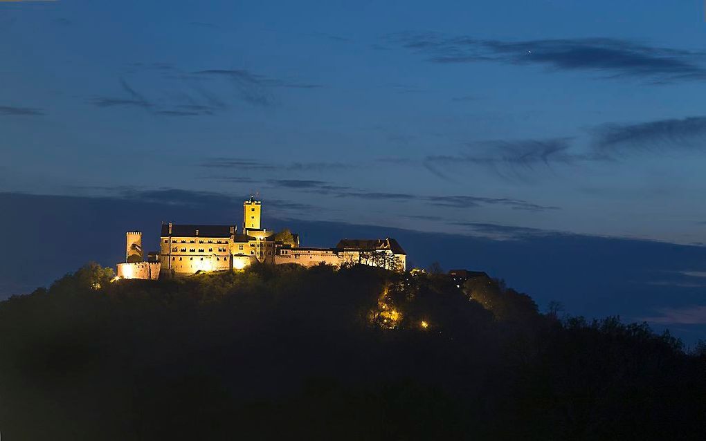 ”Mijn burcht, mijn toevlucht in den nood" - Psalm 91. De foto toont de Wartburg, het kasteel op 441 meter hoogte boven de Duitse stad Eisenach waar de Wittenberger reformator Maarten Luther in 1521 een veilig onderkomen vond. beeld RD, Henk Visscher