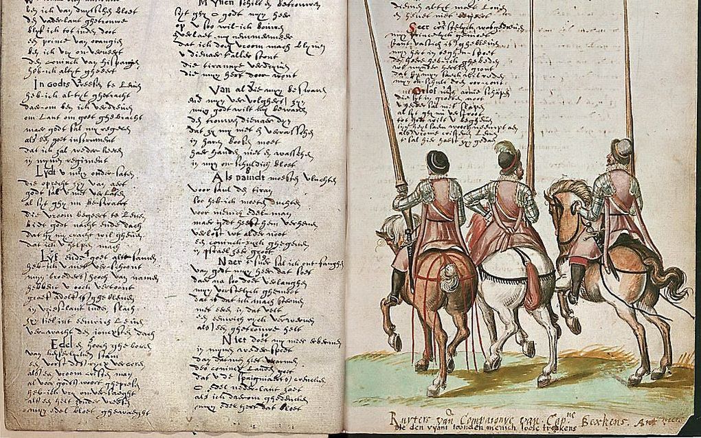 De oudste nog bestaande versie van het Wilhelmus in een handschrift dat in Brussel wordt bewaard. beeld Koninklijke Bibliotheek België