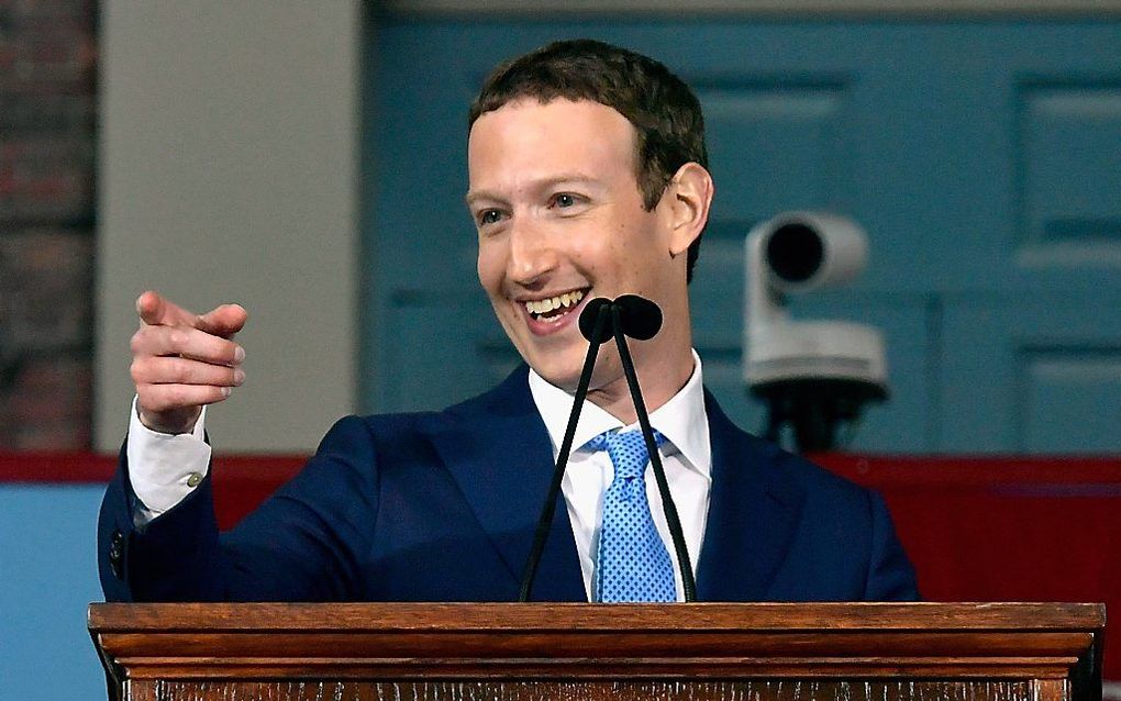 Facebook-directeur Mark Zuckerberg. beeld AFP, Paul Marotta