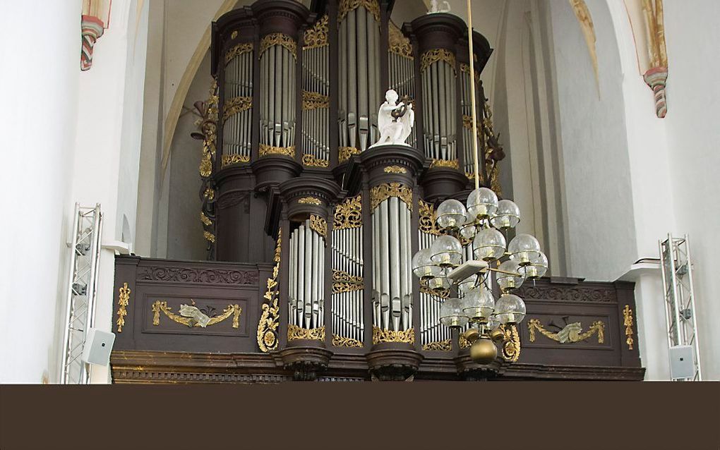 Het Quellhorstorgel in de voormalige Bethlehemkerk in Zwolle. beeld gemeente Zwolle