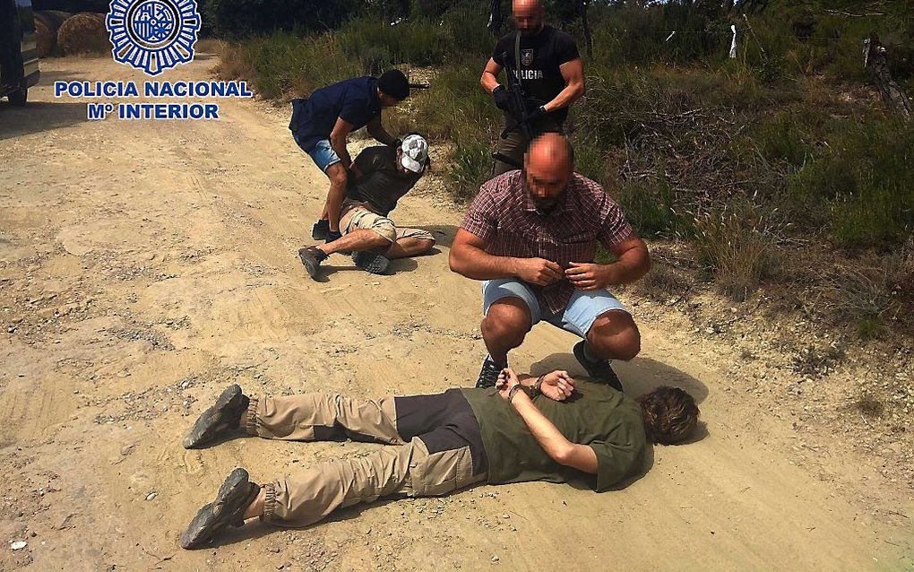 De arrestatie van Jos B. in Spanje. beeld Spaanse politie