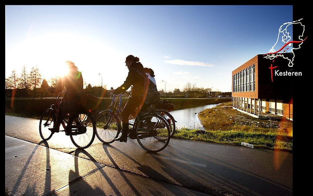 Het gebouw van het Van Lodensteincollege in Kesteren. beeld Sjaak Verboom