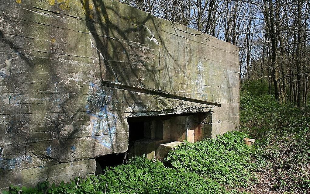 De Duitse bunker. beeld Bezoekerscentrum Grebbelinie