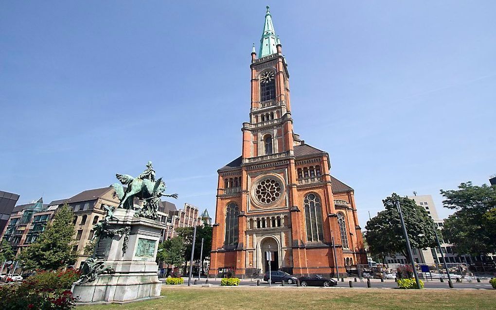 De Johanneskerk van de EKD in Düsseldorf.             beeld iStock