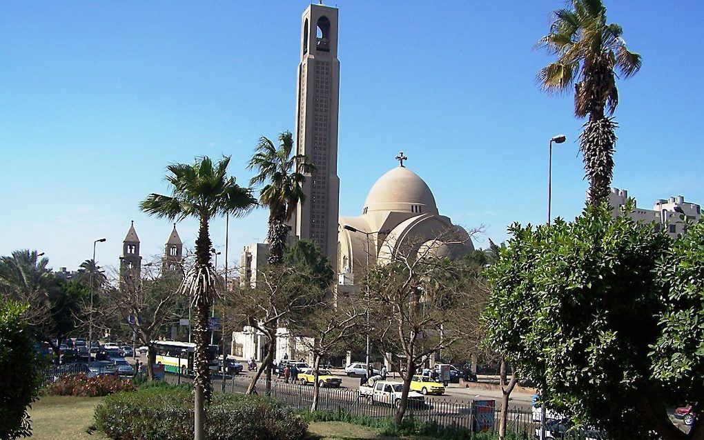 De koptische kathedraal pope Shenouda in Cairo.                  beeld RD