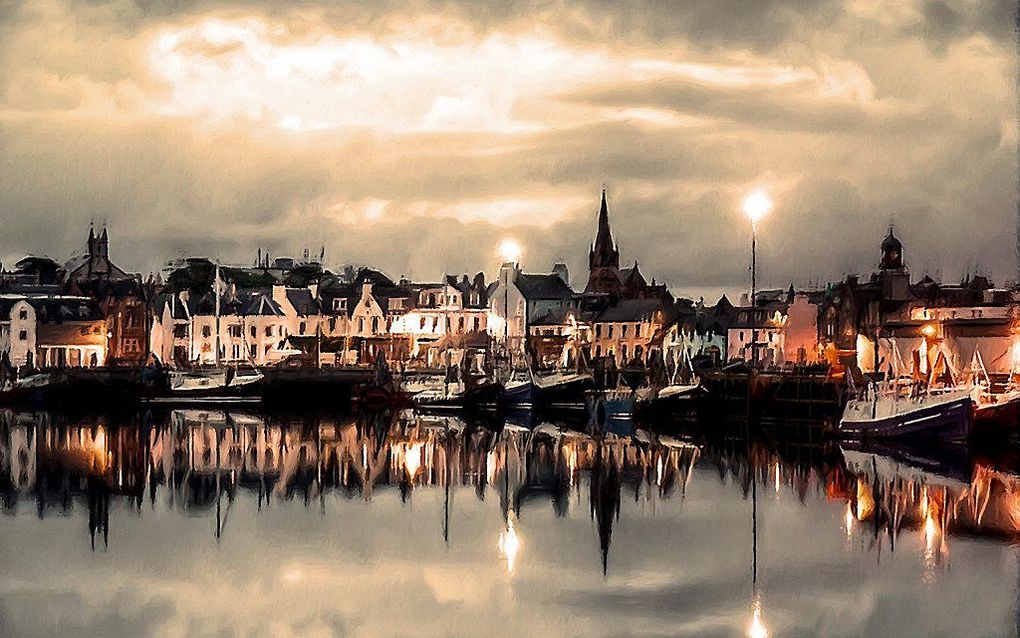 Stornoway, hoofdstad van het Schotse eiland Lewis. beeld Thomas Eichmann