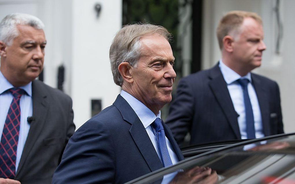 De voormalige Britse premier Tony Blair. beeld AFP