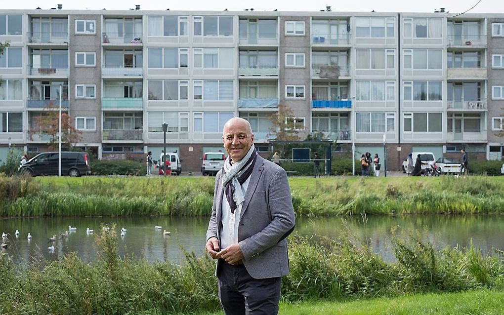 Ds. M. (Marius) van Duijn, parttime voorganger van pioniersplek De Haven in de Utrechtse wijk Kanaleneiland. beeld Sjaak Verboom