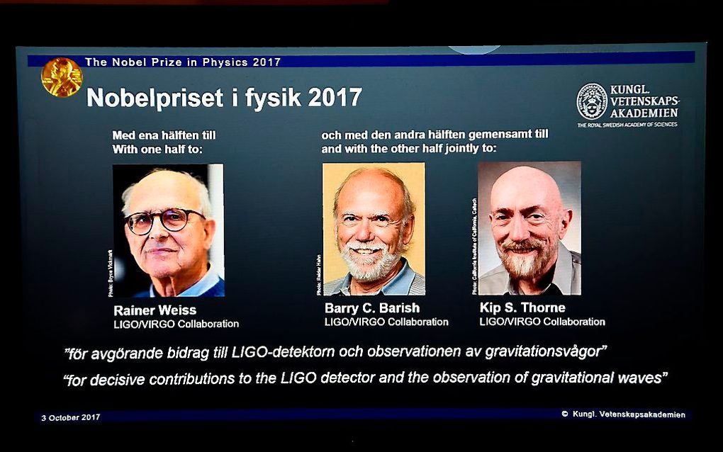 Nobelprijs natuurkunde naar meten van zwaartekrachtsgolven