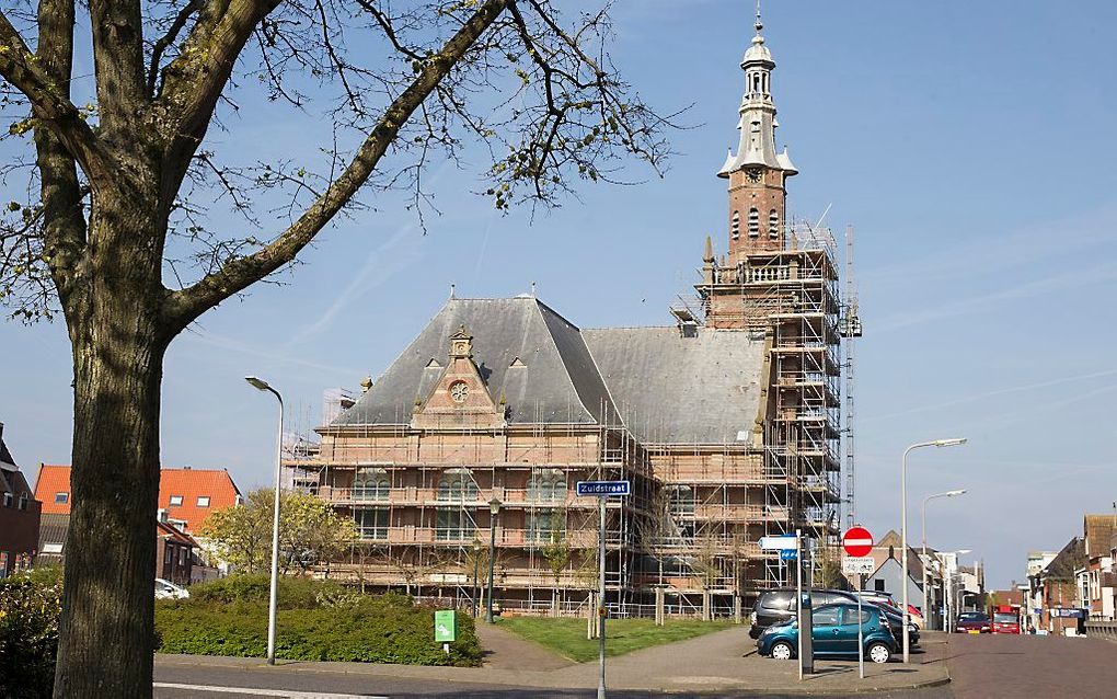 Drone-opnamen van renovatie en orgel Nieuwe Kerk Katwijk