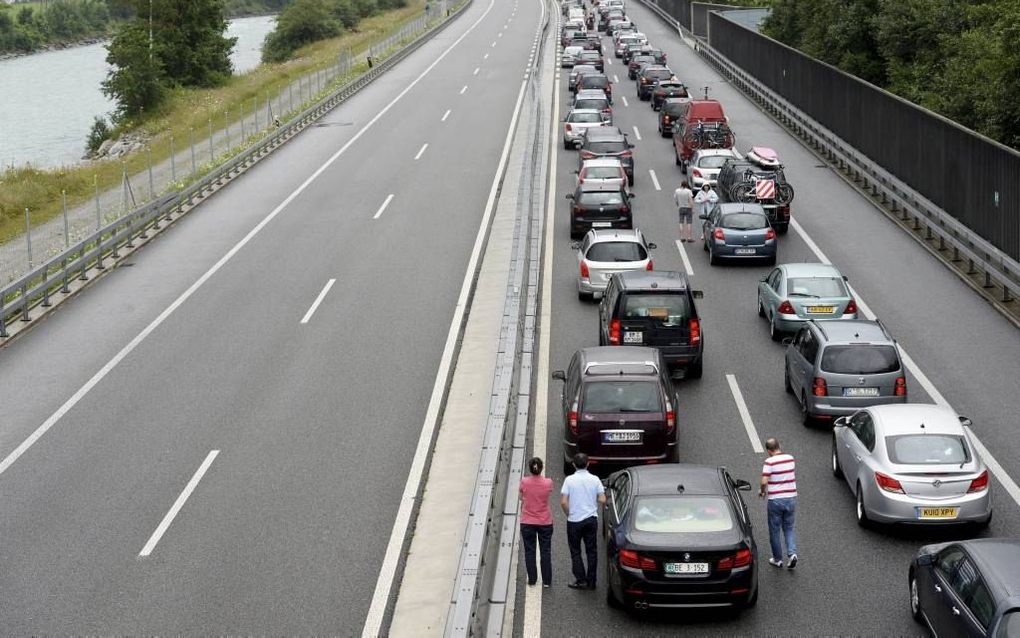 Lange files door zwarte zaterdag Frankrijk