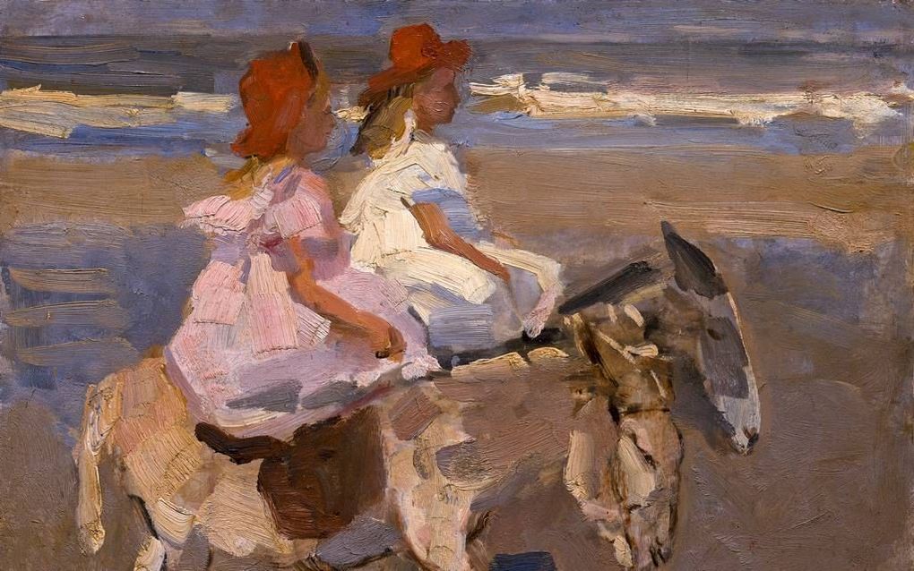 Vrouwen aan zee boeien Isaac Israels