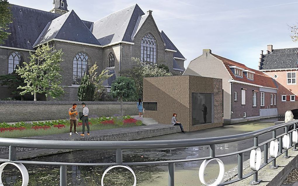 Wethouder OudBeijerland In gesprek over aanbouw Oude Raadhuis
