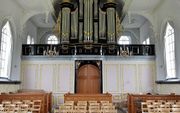 Het gerestaureerde orgel in de kerk van Baaium. beeld Marchje Andringa
