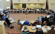 De landelijke vergadering van de NGK in Zeewolde deed in 2014 het voorstel aan de GKV-synode om gesprekken over hereniging te starten. beeld RD