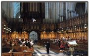 Evensong in de York Minster, de Anglicaanse kathedraal in de Noord-Engelse stad York. beeld RD