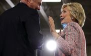 Kaine en Clinton. beeld AFP