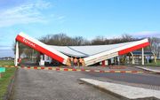 Het Total-tankstation bij ’s-Heer Arendskerke, tussen Goes en Middelburg. beeld ANP