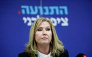 Tzipi Livni, maandag in Tel Aviv. beeld EPA, Abir Sultan