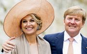 Koning Willem-Alexander en koningin Máxima in Potsdam. beeld ANP