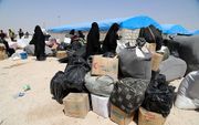 IS-vrouwen in een kamp in het noordoosten van Syrië. beeld Syria Hasakah