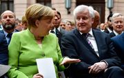 Merkel (l.) en Seehofer. beeld AFP, Tobias SCHWARZ