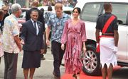 Harry en Meghan brengen drie dagen door in Fiji. beeld AFP