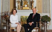 Koning Harald en koningin Sonja. beeld AFP