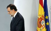 MADRID. De Spaanse premier Rajoy is fel tegen de afscheiding van de regio Catalonië. beeld AFP,