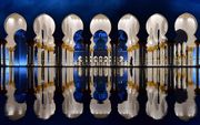 De Sheikh Zayed moskee in Abu Dabhi. beeld AFP