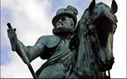 Op het Plein in Den Haag staat een standbeeld van koning Willem l. Willem Frederik van Oranje-Nassau (Den Haag, 24 augustus 1772 – Berlijn, 12 december 1843), Prins van Oranje-Nassau, was Koning der Nederlanden (1815-1840). beeld ANP